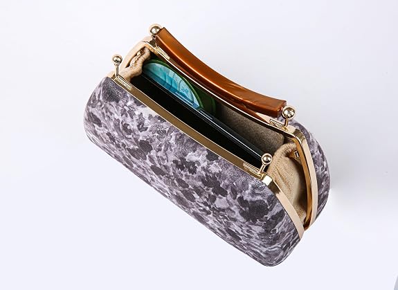 Bag in Floral Handbag with Gold Accents & Crossbody Strap Stylish and Compact Accessory for Every Occasion
