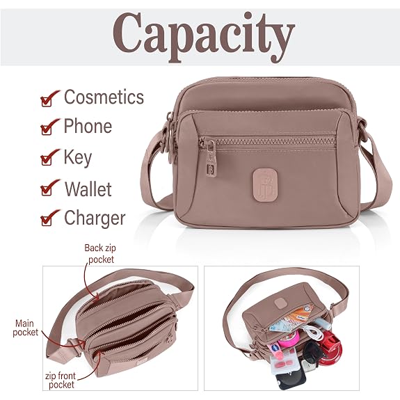 J I Luxury Style Mini Crossbody Sling Bag for Women – Compact, Durable & Multi-Compartment Design