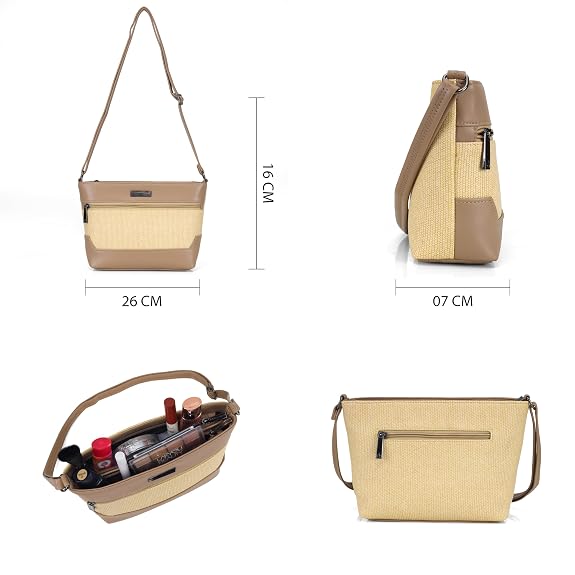 J I ACCESSORIES Sling Bag for Women – Stylish Crossbody Handbag for Travel, Office & Evening Use
