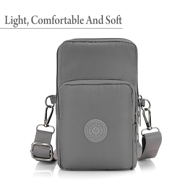 Bag in Women’s Floral Crossbody Phone Bag – Multi-Pocket Small Shoulder Purse with Adjustable Strap