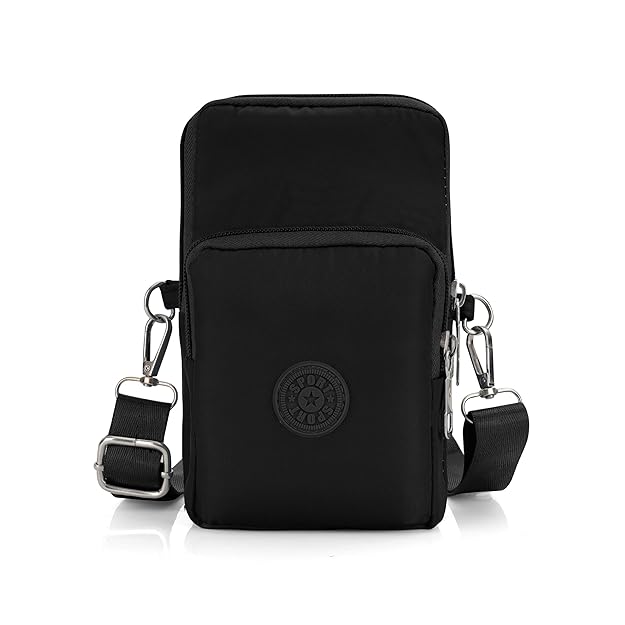 Bag in Women’s Floral Crossbody Phone Bag – Multi-Pocket Small Shoulder Purse with Adjustable Strap