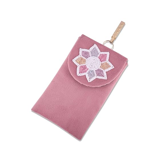 Bag in Women's Flower Beaded Mobile Pouch