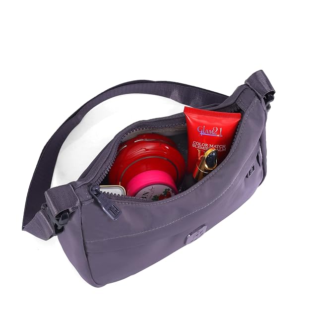 Bag in Women’s Small Crossbody Bag, Lightweight Nylon Shoulder Purse with Zipper Pocket, Adjustable Strap