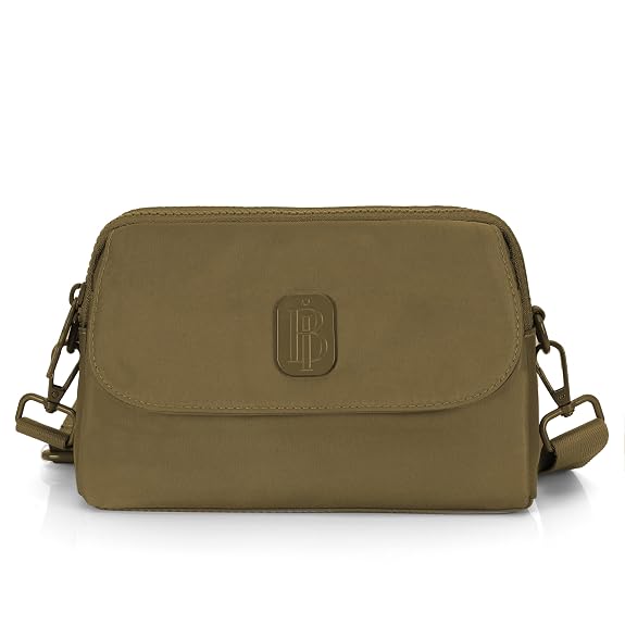 J I Women’s Small Crossbody Bag, Lightweight Shoulder Sling Purse with Adjustable Strap, Flap & Zipper Closure for Travel and Daily Use