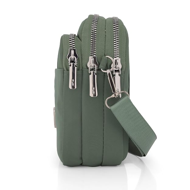 Bag in Multi-Compartment Crossbody Phone Bag for Women Stylish and Compact Zippered Pouch with Adjustable Strap – 8 Trendy Colors for Everyday Use
