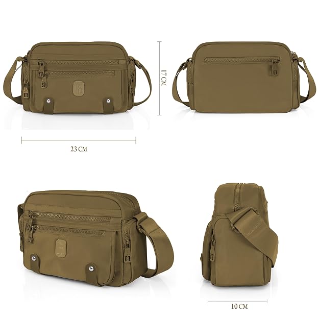 Bag in Fashionable Crossbody Messenger Bag for Women | Durable Nylon Side Bag with Zip Closure