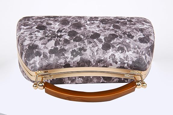 Bag in Floral Handbag with Gold Accents & Crossbody Strap Stylish and Compact Accessory for Every Occasion