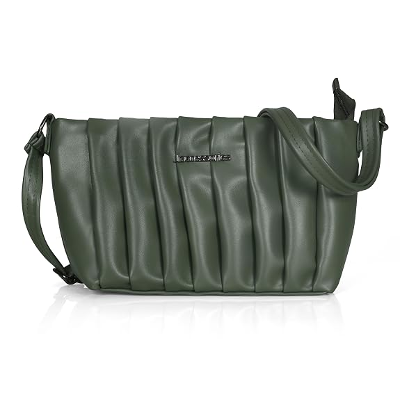 J I Quilted Crossbody Sling Bag for Women Soft Padded Design, Adjustable Strap, Compact Everyday Shoulder Purse