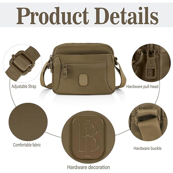 J I Luxury Style Mini Crossbody Sling Bag for Women – Compact, Durable & Multi-Compartment Design