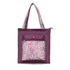 Bag in Foldable Tote Bag for Travel & Grocery – Floral Design, Zipper Closure
