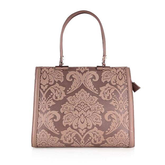 Bag in Elegant Damask Patterned Handbag for Women Chic Designer Shoulder Bag with Durable Handles Perfect for Formal & Casual Outings