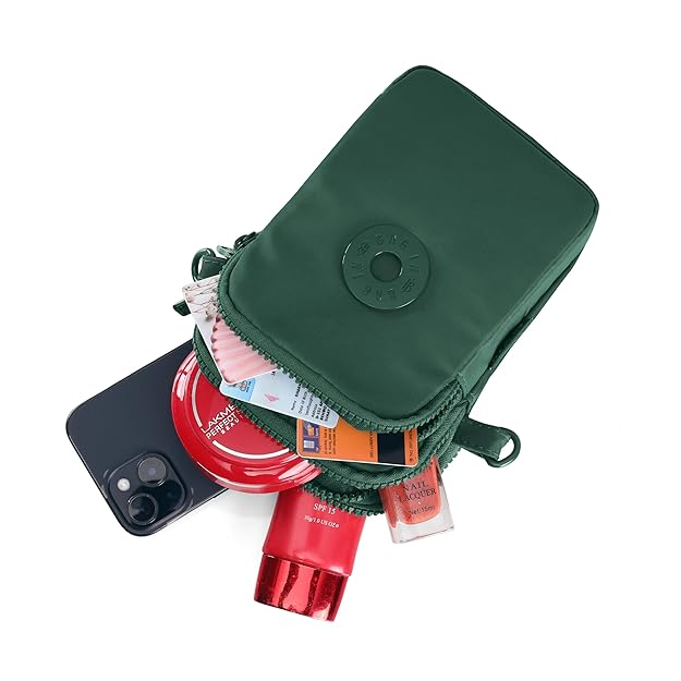 BAG IN Crossbody Travel Bag with Adjustable Strap, Multi-Pocket Phone Purse, Lightweight Nylon Shoulder Bag for Everyday Essentials