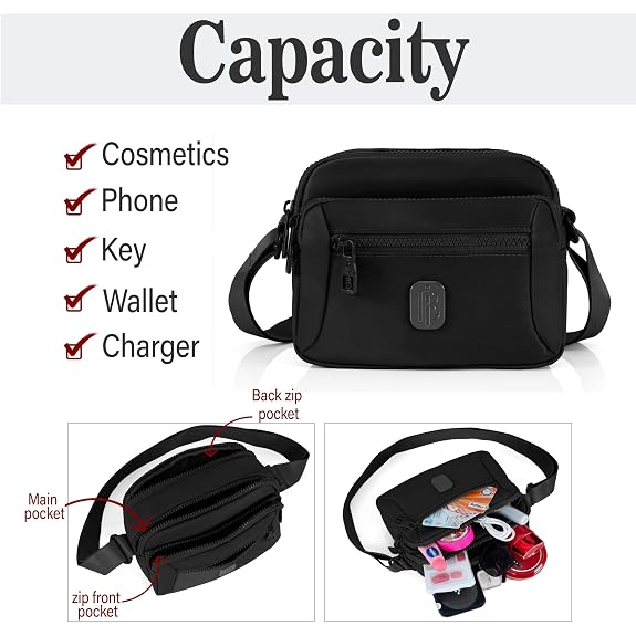 J I Luxury Style Mini Crossbody Sling Bag for Women – Compact, Durable & Multi-Compartment Design