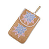 Bag in Floral Beaded Mobile Clutch for Women – Handmade Crossbody Phone Purse with Chain Strap