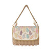 J I Women’s Embellished Sequin & Pearl Beaded Shoulder Bag with Tassels