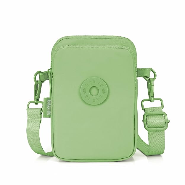 BAG IN Crossbody Travel Bag with Adjustable Strap, Multi-Pocket Phone Purse, Lightweight Nylon Shoulder Bag for Everyday Essentials