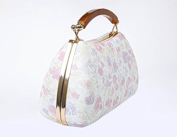 Bag in Floral Handbag with Gold Accents & Crossbody Strap Stylish and Compact Accessory for Every Occasion
