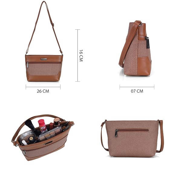 J I ACCESSORIES Sling Bag for Women – Stylish Crossbody Handbag for Travel, Office & Evening Use
