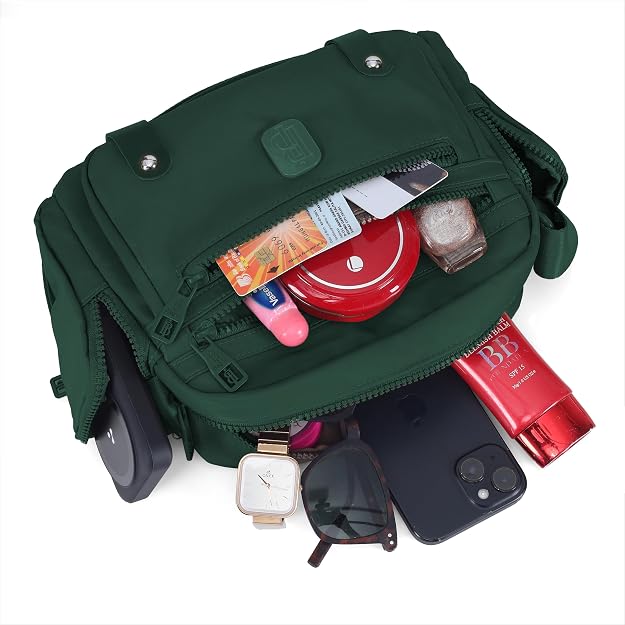Bag in Fashionable Crossbody Messenger Bag for Women | Durable Nylon Side Bag with Zip Closure