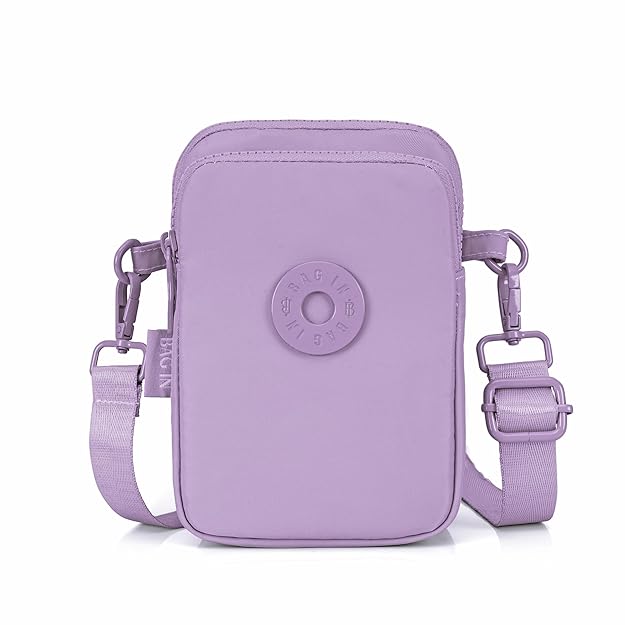 BAG IN Crossbody Travel Bag with Adjustable Strap, Multi-Pocket Phone Purse, Lightweight Nylon Shoulder Bag for Everyday Essentials