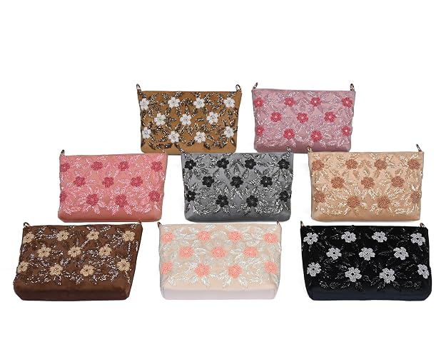 Bag in Women's Exquisite Floral Embroidered Clutch Purses 8 Elegant Designs for Every Occasion