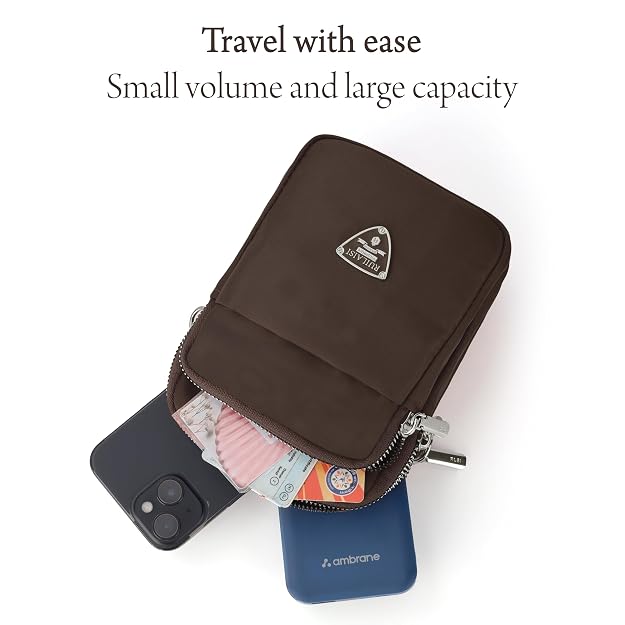 Bag in Multi-Compartment Crossbody Phone Bag for Women Stylish and Compact Zippered Pouch with Adjustable Strap – 8 Trendy Colors for Everyday Use