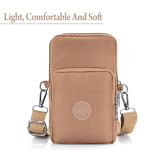 Bag in Women’s Floral Crossbody Phone Bag – Multi-Pocket Small Shoulder Purse with Adjustable Strap