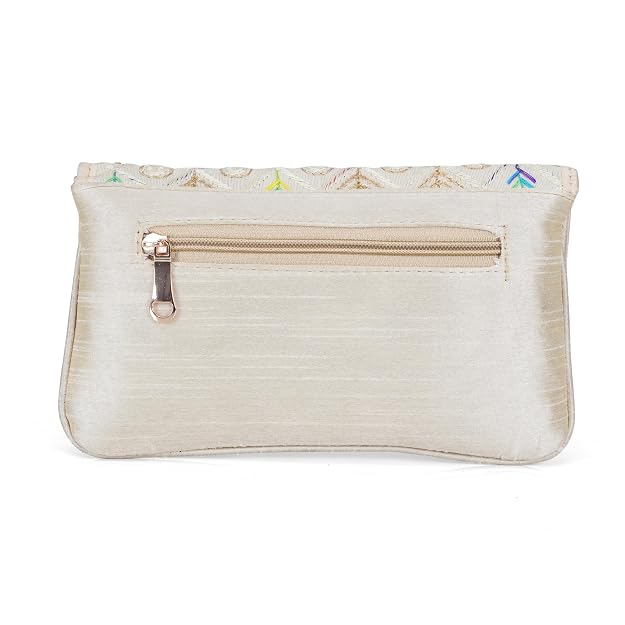 BAG IN Handmade Embroidered Sling Clutch – Wedding, Party & Festive Occasion Purse