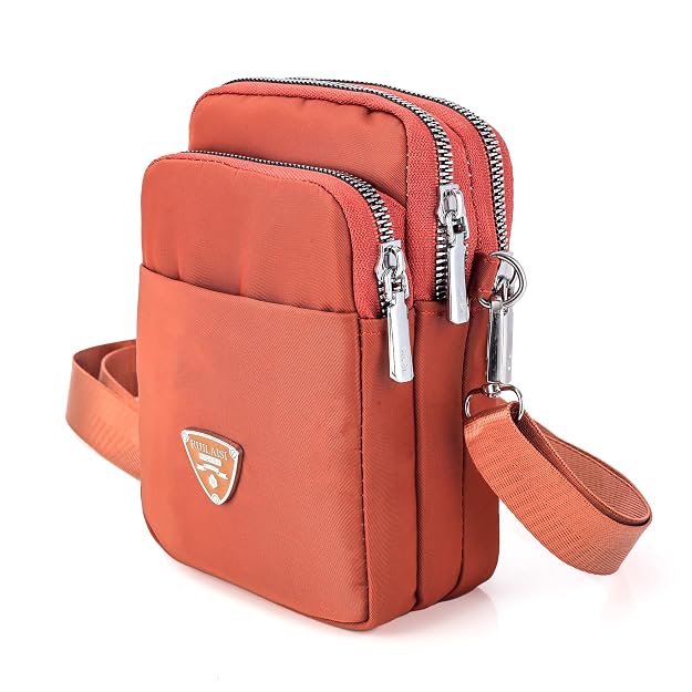 Bag in Multi-Compartment Crossbody Phone Bag for Women Stylish and Compact Zippered Pouch with Adjustable Strap – 8 Trendy Colors for Everyday Use