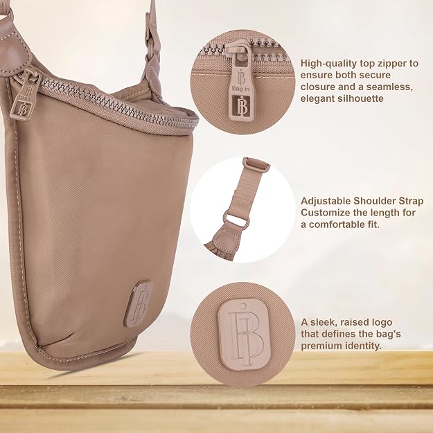 Bag in Premium Crossbody Sling Bag for Women, Compact Travel Shoulder Bag with Adjustable Strap, Everyday Casual Messenger Bag