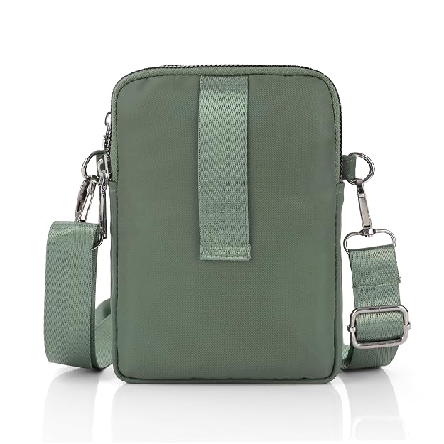 Bag in Multi-Compartment Crossbody Phone Bag for Women Stylish and Compact Zippered Pouch with Adjustable Strap – 8 Trendy Colors for Everyday Use