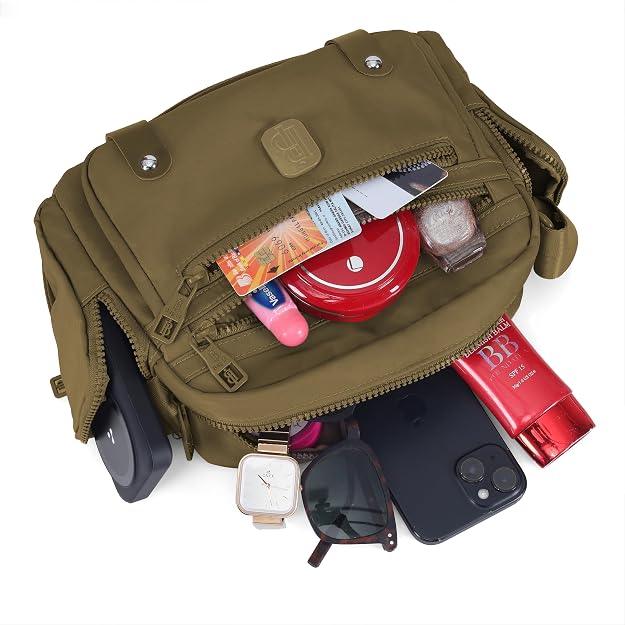 Bag in Fashionable Crossbody Messenger Bag for Women | Durable Nylon Side Bag with Zip Closure