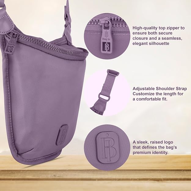 Bag in Premium Crossbody Sling Bag for Women, Compact Travel Shoulder Bag with Adjustable Strap, Everyday Casual Messenger Bag