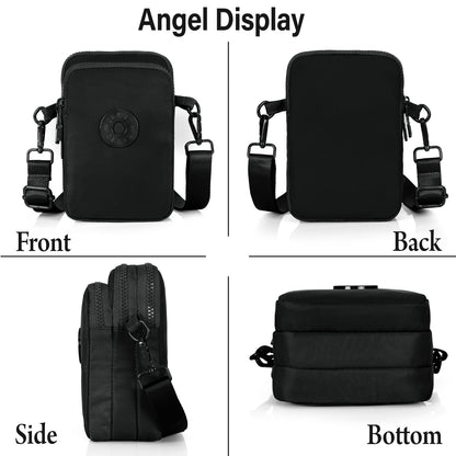 JI Accessories Black-Color Mini Crossbody Sling Bag for Women – Stylish, Lightweight & Travel Friendly
